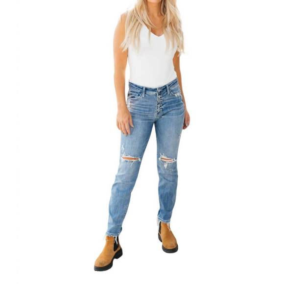 NEW JUDY BLUE the traveler denim jeans in washed blue - Picture 1 of 5